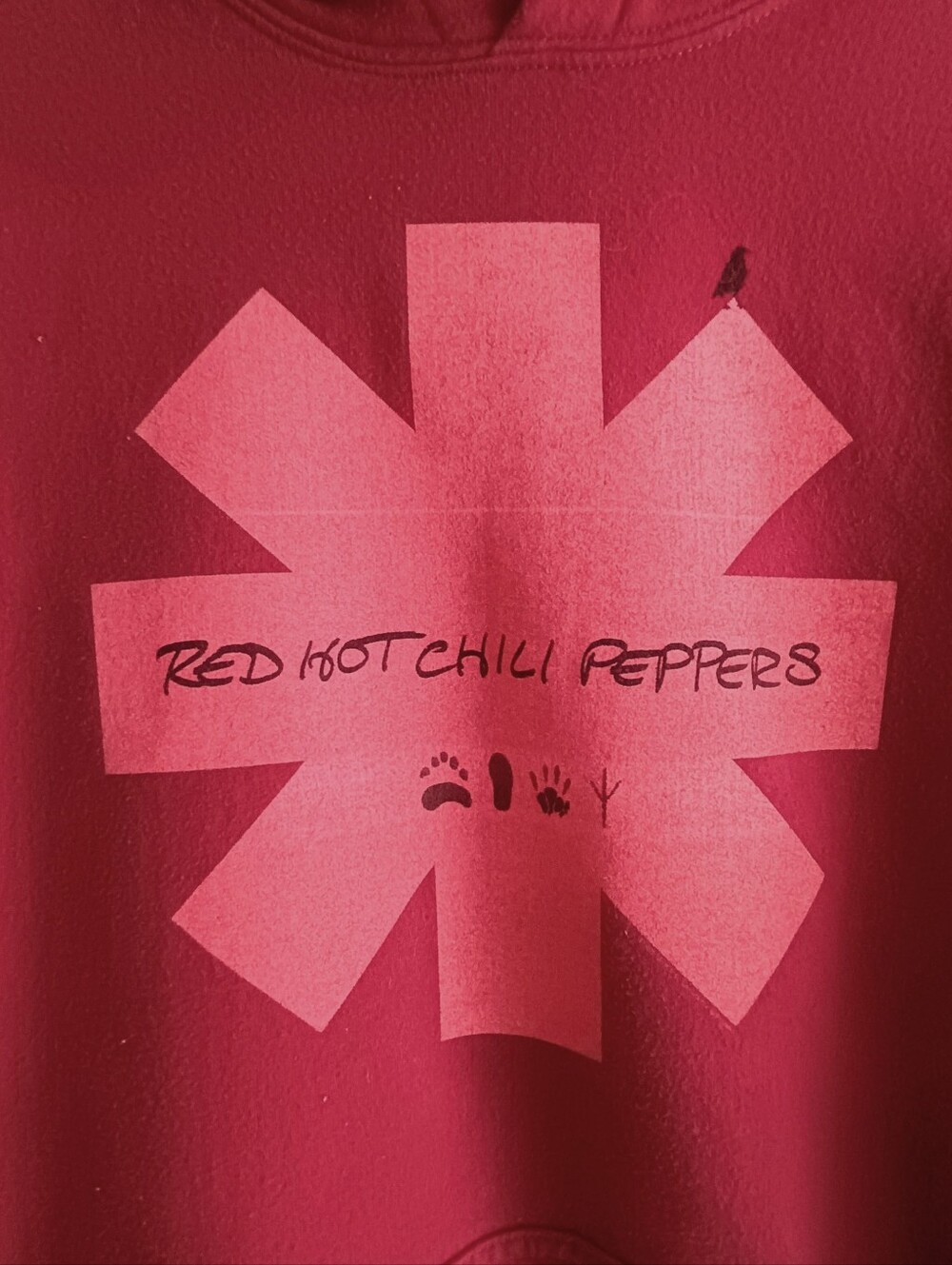 RARE Red Hot Chili Peppers The Getaway Album Red Hoodie Sweatshirt M RHCP 2016 - Picture 4 of 13